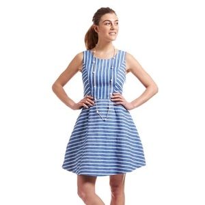 Vineyard Vines Cotton Linen Stripe Dress